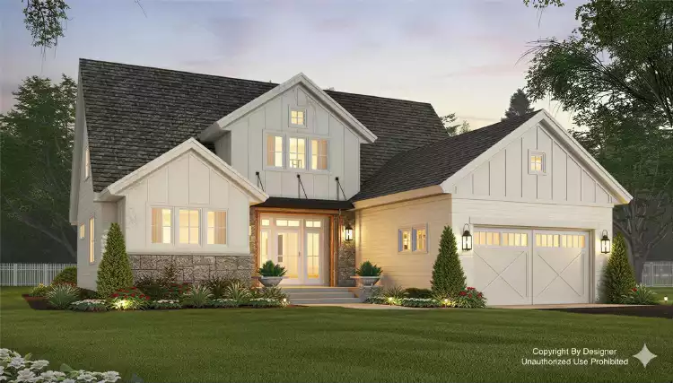 image of contemporary house plan 12400