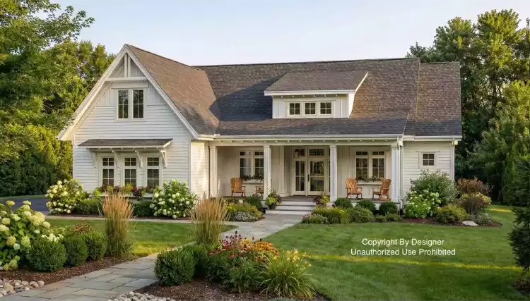 image of modern farmhouse plan 12425