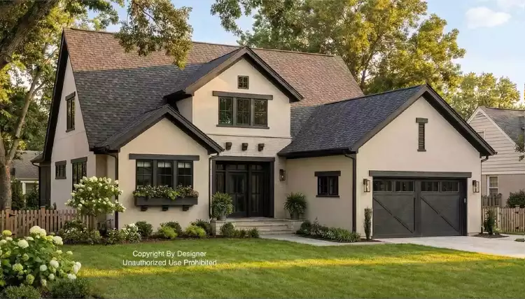 image of modern farmhouse plan 12432