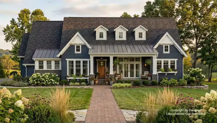 image of 1.5 story house plan 12817
