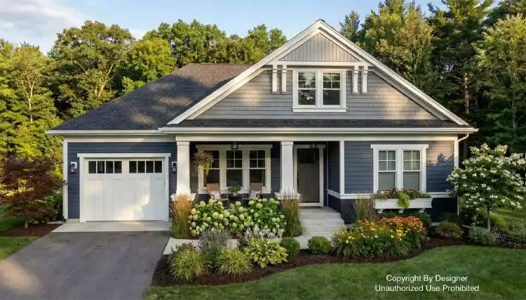 image of small ranch house plans with porches plan 12823