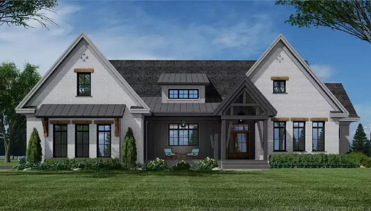 image of affordable modern farmhouse plan 3267