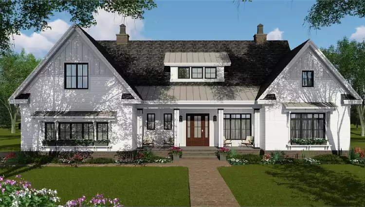 image of traditional house plan 7205