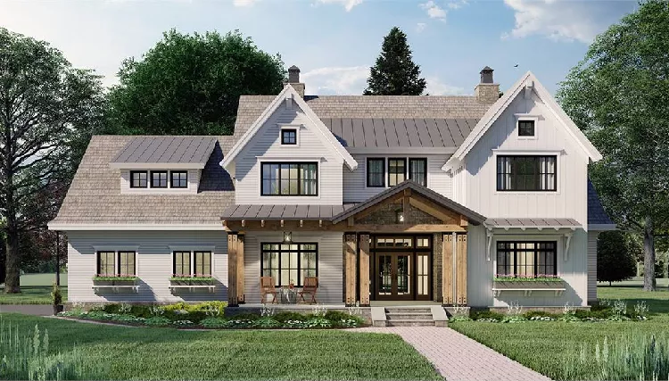 image of 2 story country house plan 8773