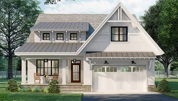 image of 2 story country house plan 8812