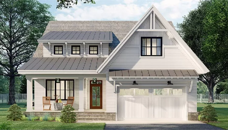image of 2 story cottage house plan 8813