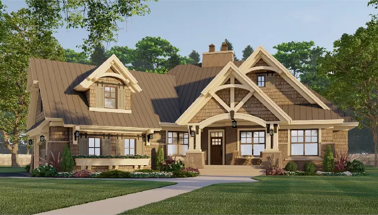 image of transitional house plan 9720