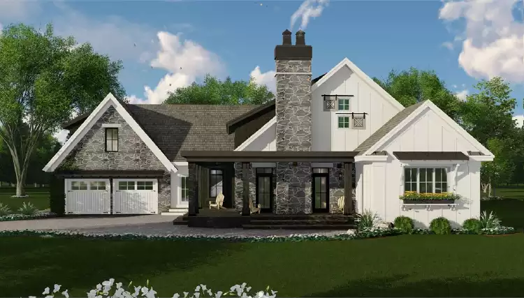 image of bungalow house plan 3417