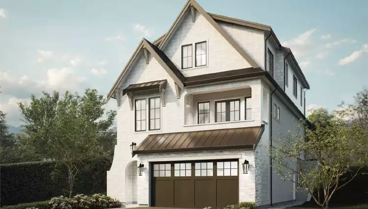 image of 2 story craftsman house plan 10108