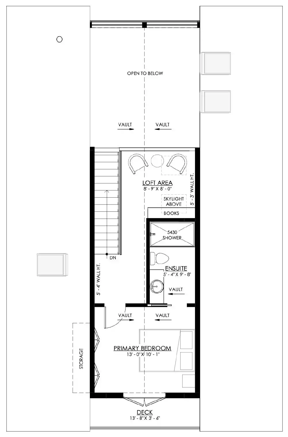 2 Bedroom Arlington A-Frame Style House Plan 1083 - 1083, image size:1000x1515