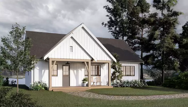 image of affordable modern farmhouse plan 2340