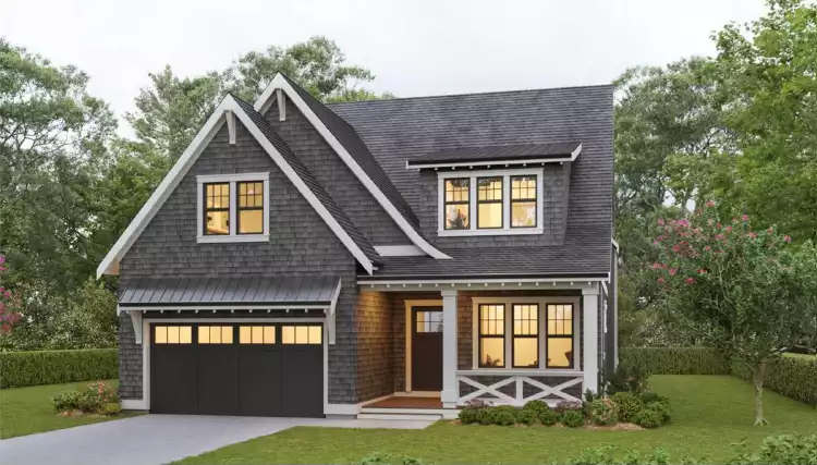 image of 2 story cottage house plan 5895