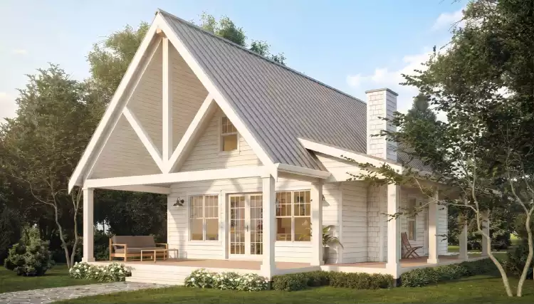 image of small cottage house plans with loft space plan 8065