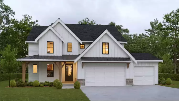 image of 2 story farmhouse plans with porches plan 8610