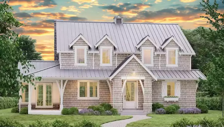 image of large craftsman house plan 9165