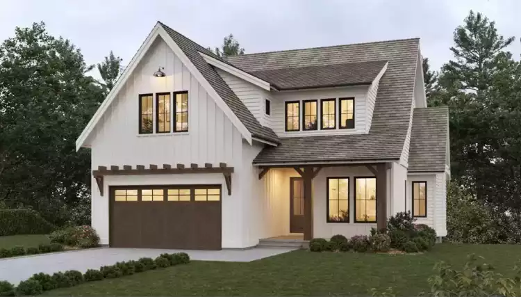 image of affordable modern farmhouse plan 9267