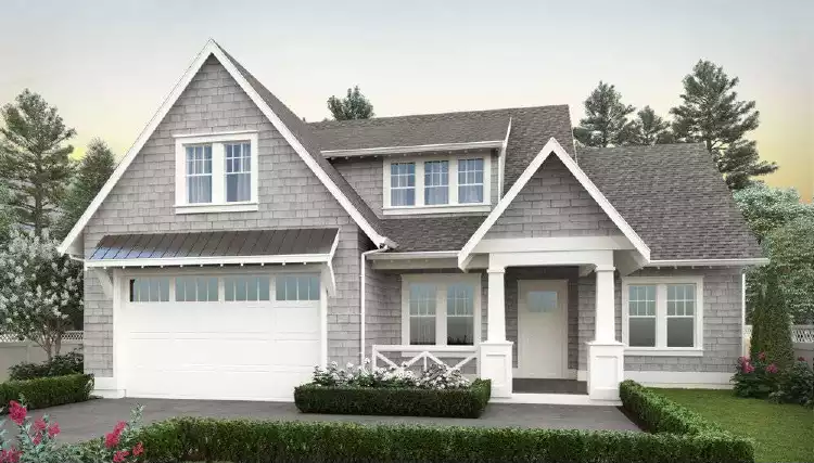 image of 2 story craftsman house plan 9270