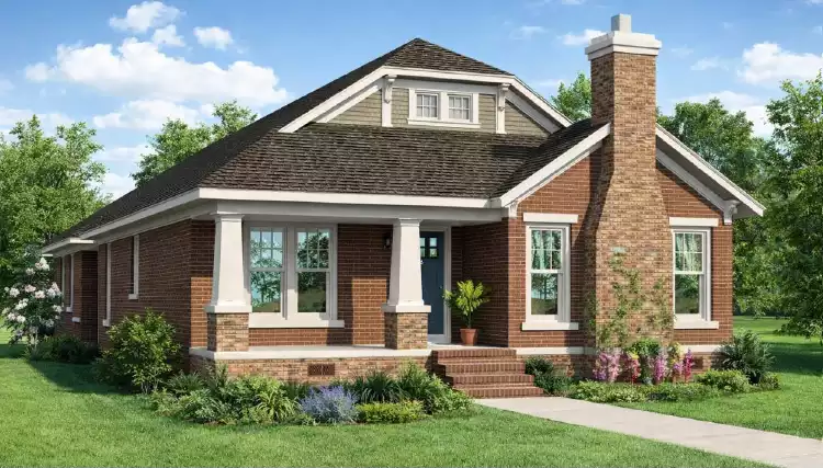 image of courtyard house plan 8544