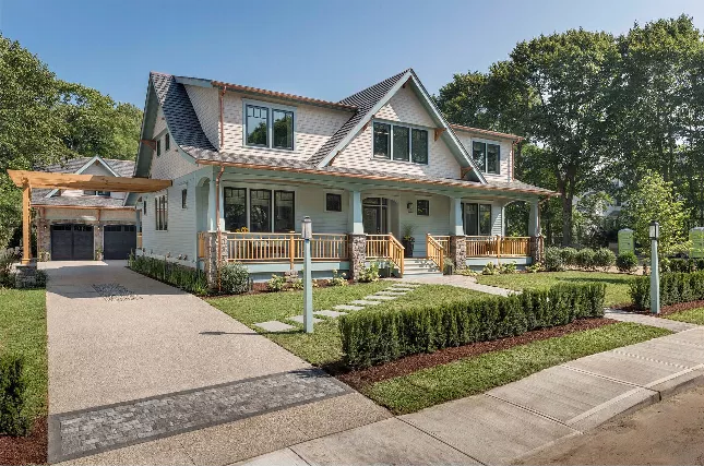 image of 2 story craftsman house plan 7055