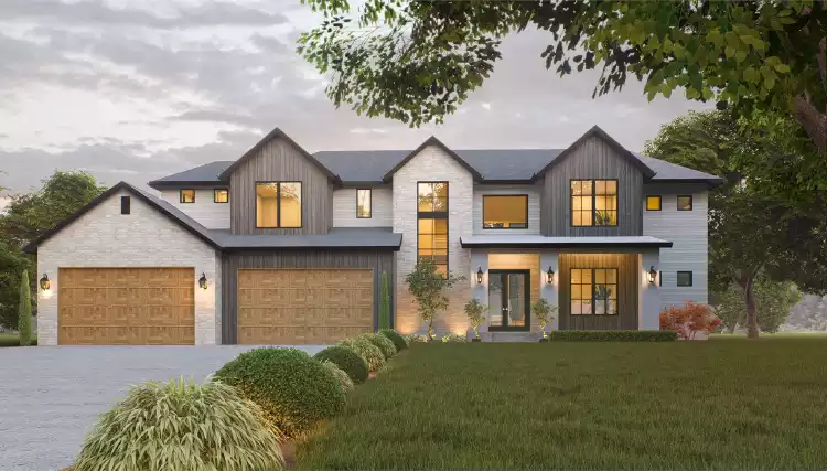 image of modern farmhouse plan 2391