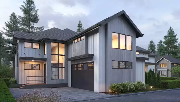 image of transitional house plan 3176