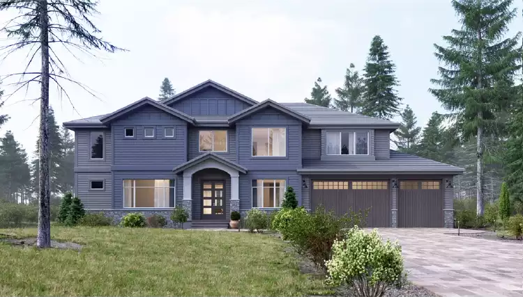 image of 4001 - 4500 square feet house plan 4457