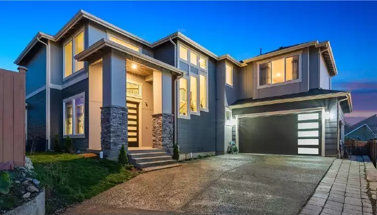 image of 2 story contemporary house plan 4999