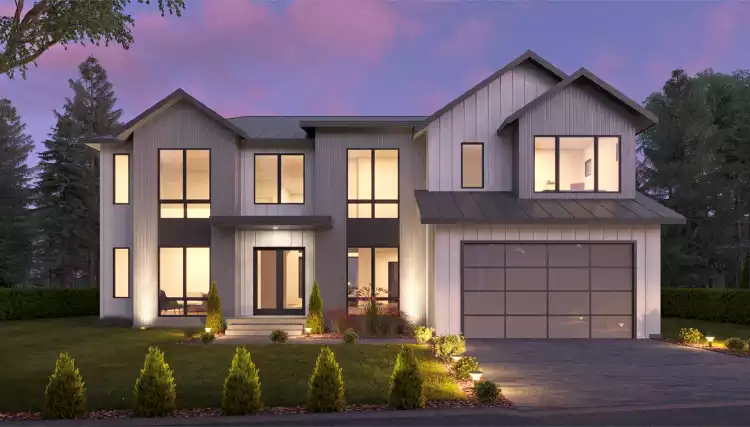 image of modern farmhouse plan 6670