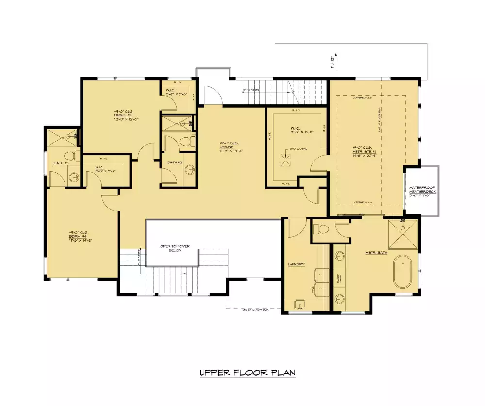 Luxury Contemporary Style House Plan 6723: The Bellevue - 6723, image size:1000x837