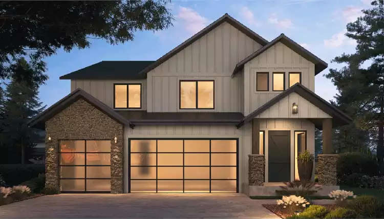 image of transitional house plan 7238