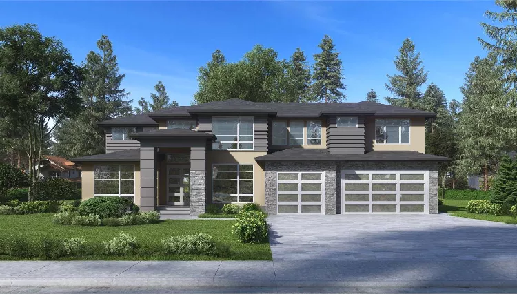 image of 2 story contemporary house plan 8601