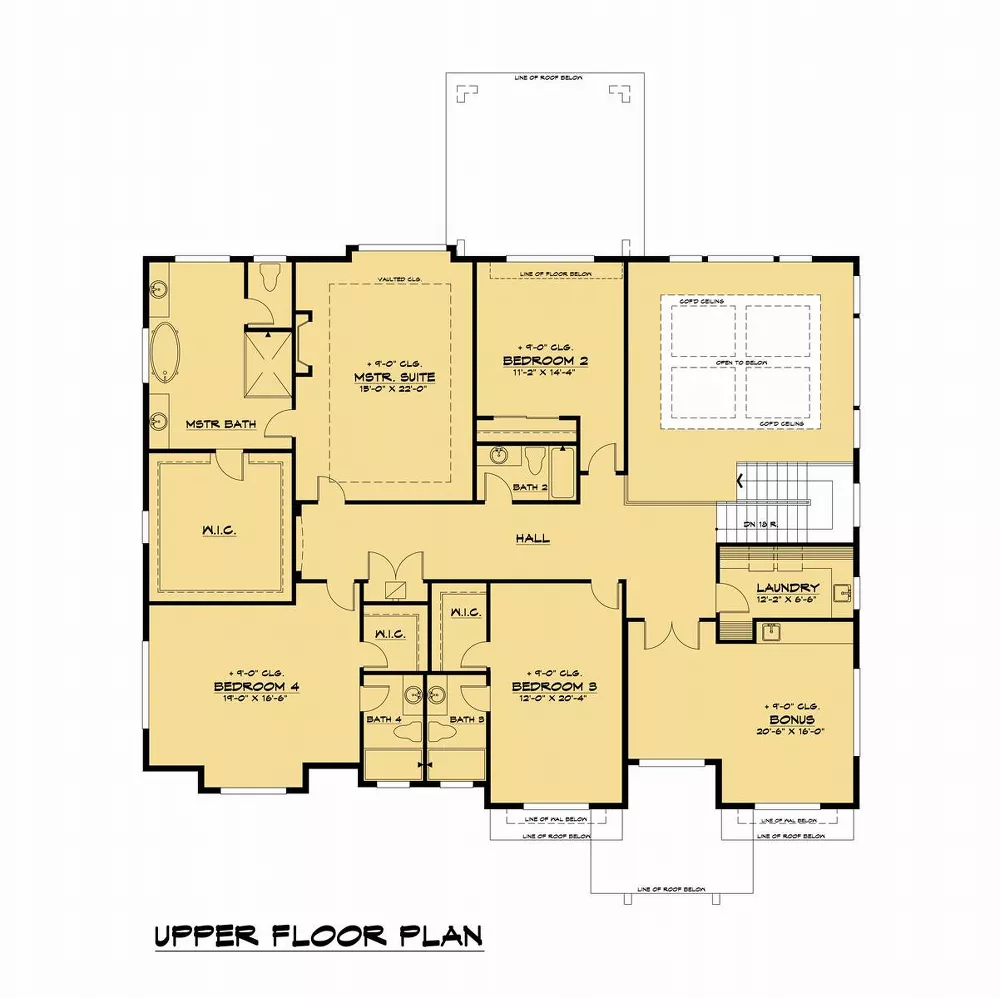 5 Bedroom Modern Style House Plan 9655: Madeira - 9655, image size:1000x998