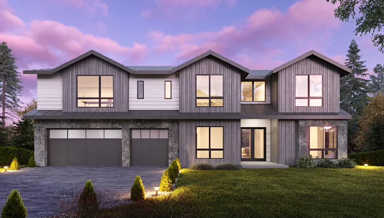 image of 2 story contemporary house plan 9948