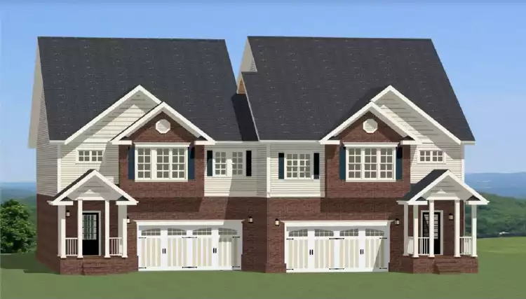 image of duplex house plan 7288