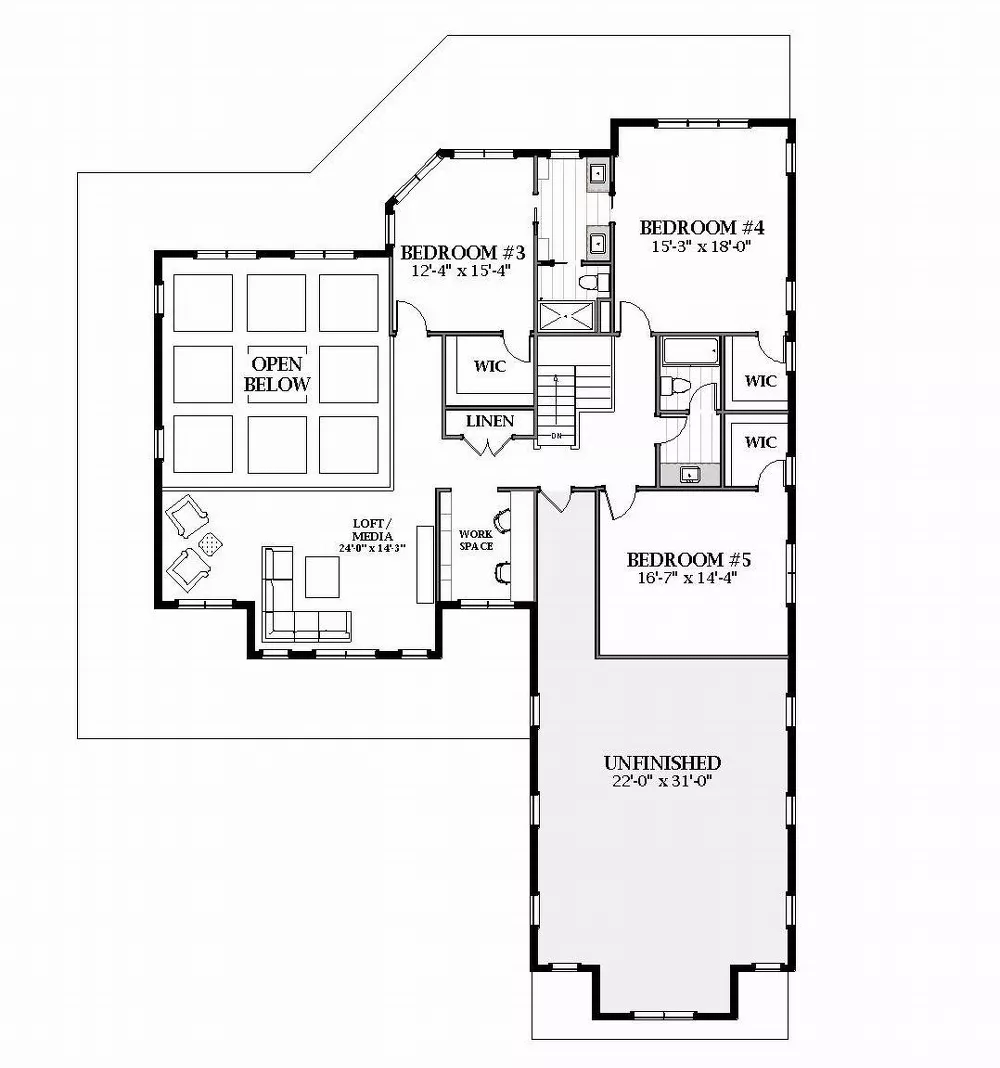 Two Story Farmhouse Style House Plan 9975: Allington - 9975, image size:1000x1068