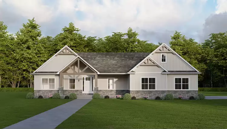 image of affordable modern farmhouse plan 10271