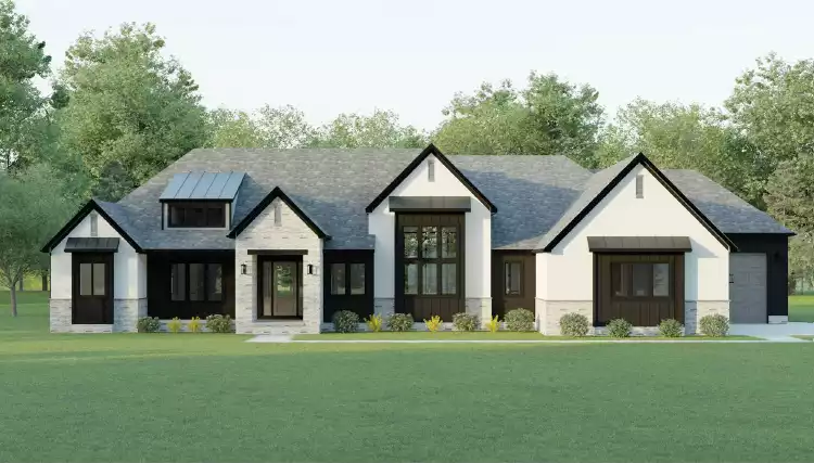 image of transitional house plan 6954