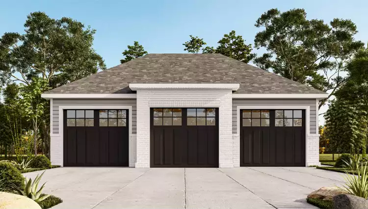 image of garage house plan 7016