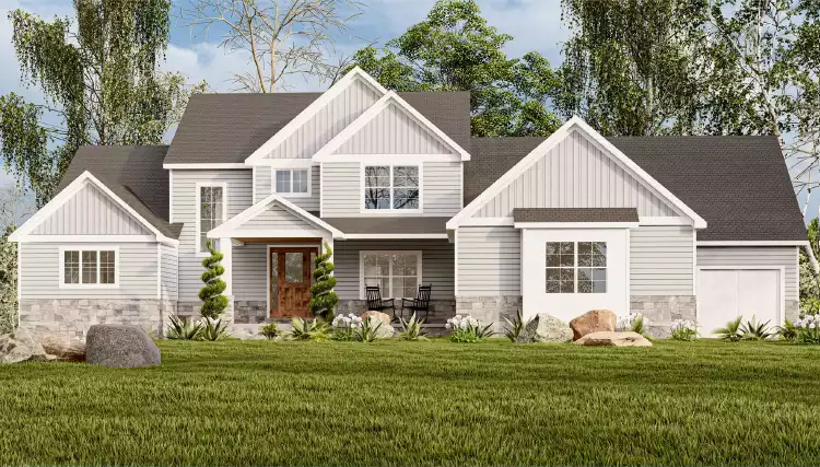 image of traditional house plan 7117