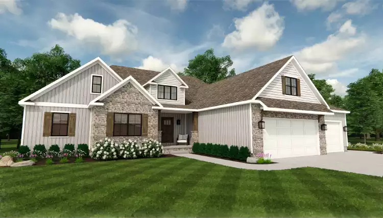 image of traditional house plan 7135
