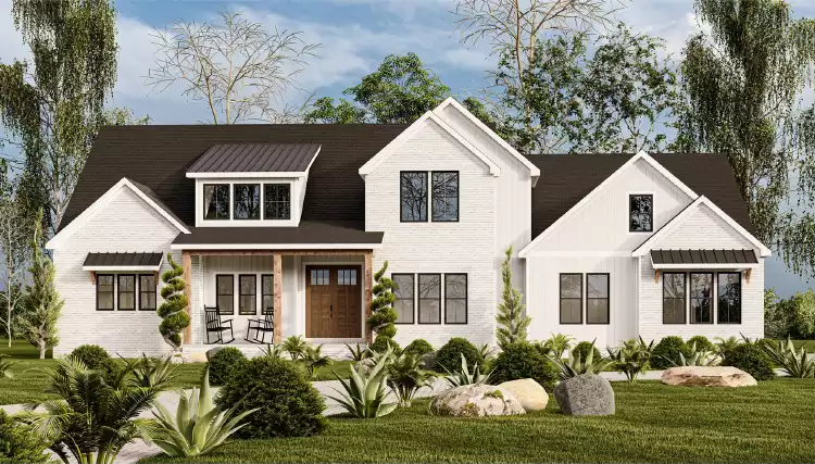 image of transitional house plan 7175