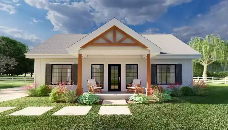 image of single story country house plan 12441