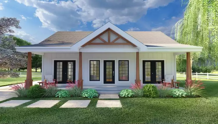 image of single story country house plan 12443