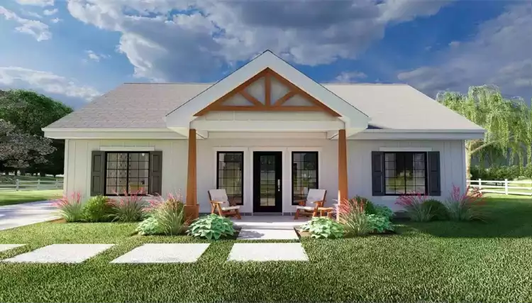 image of single story country house plan 12445
