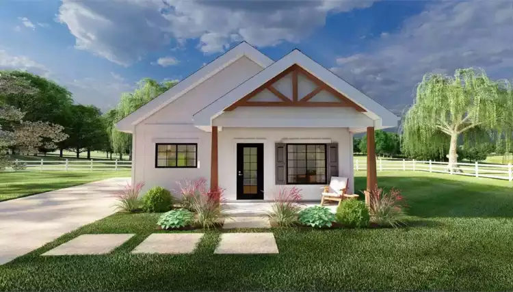 image of single story country house plan 12447