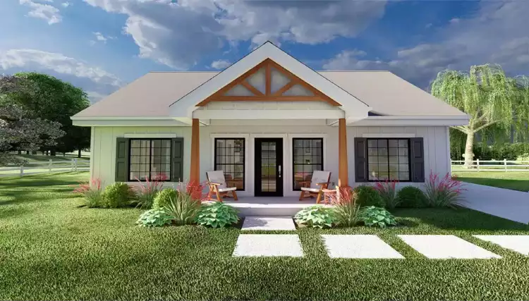 image of affordable modern farmhouse plan 12548