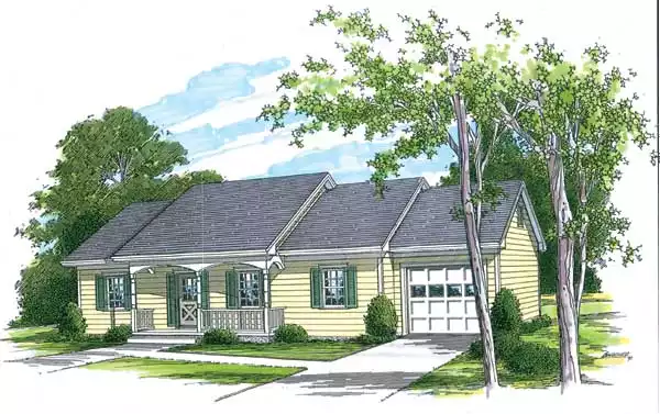 image of 1001 - 1500 square feet house plan 1525