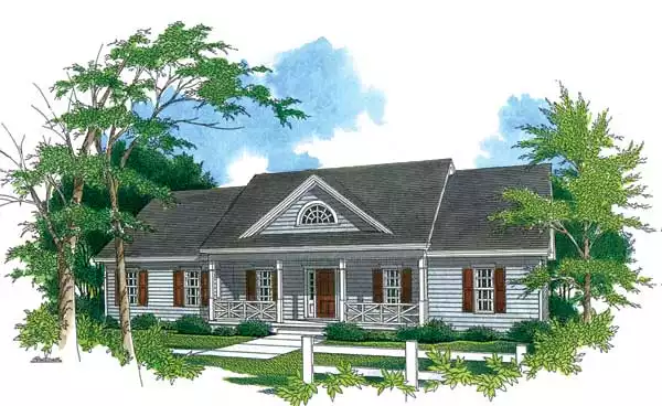 image of small farmhouse plan 1563
