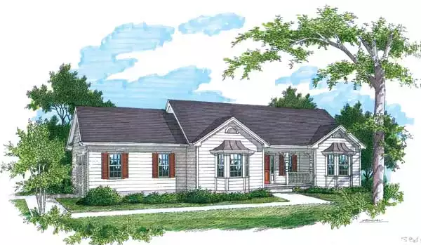 image of 1001 - 1500 square feet house plan 1573