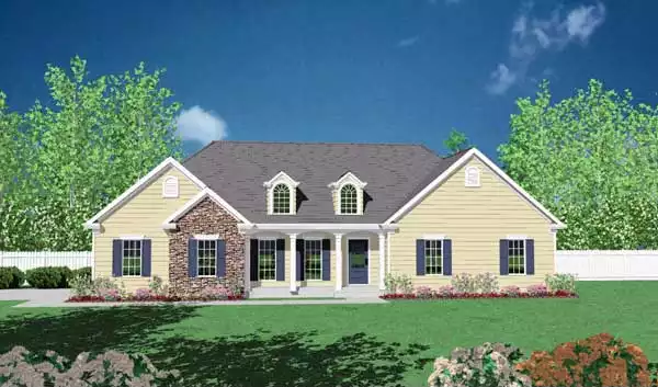 image of 1001 - 1500 square feet house plan 1009